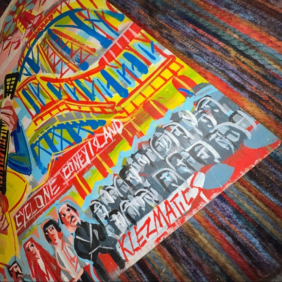 Steve Keene Woody Guthrie Birthday Coney The Klezmatics Band Artwork Painting - Picture 8 of 8